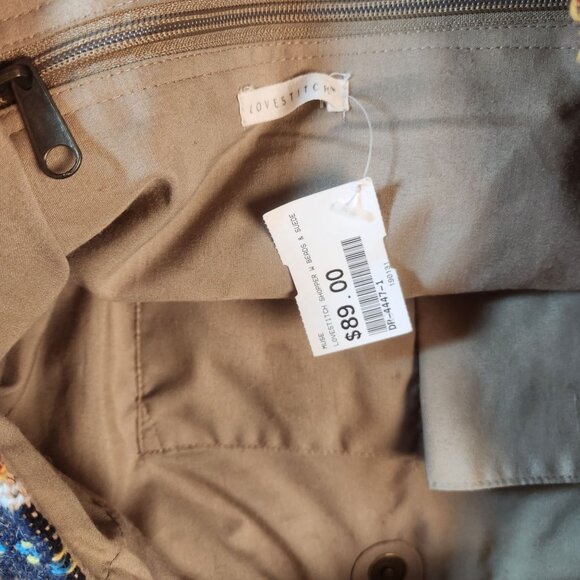 Lovestitch Shopper Hobo Hippie Bag with Tassel Sequins & Suede New w/Tag #D44471 - Picture 14 of 15